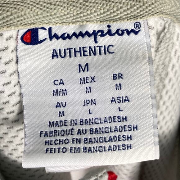 Champion Men's Alabama Quarter-Zip Pullover Sweatshirt Gray Size M - Picture 2 of 10